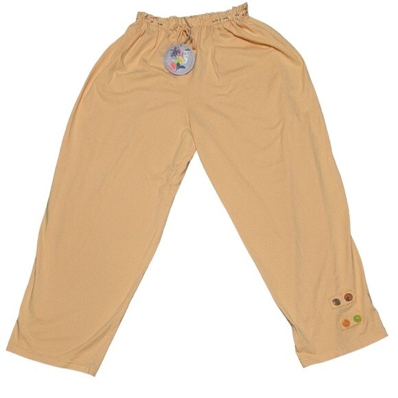 Julie Mango relaxed pull on elastic waist peachy cotton athleisure pants 3X - Picture 10 of 10